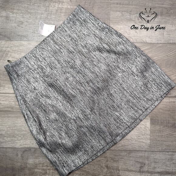 H&M Metallic Mini Skirt Size 10 - Picture 1 of 5